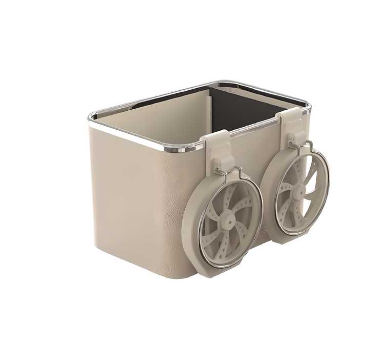 Car Armrest Storage Box with Dual Cup Holders