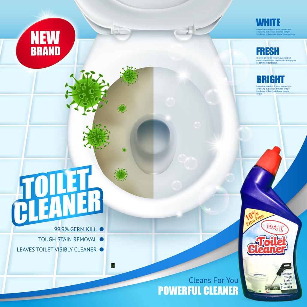 Ideal Toilet Cleaner - Powerful Stain Removal & Sanitization