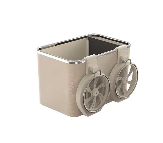 Car Armrest Storage Box with Dual Cup Holders