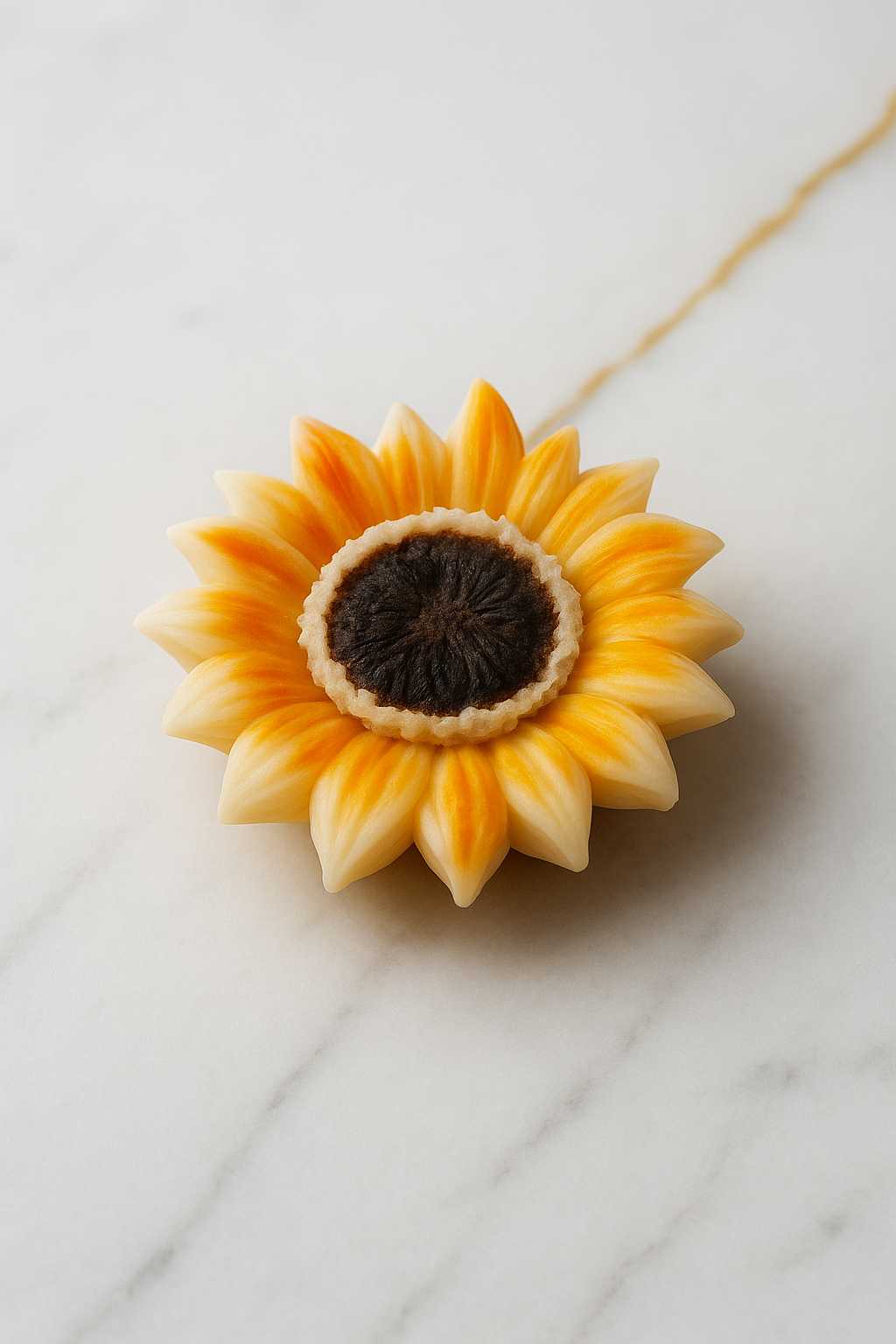 Handcrafted Sunflower Candle - Natural Soy Wax Decorative Candle