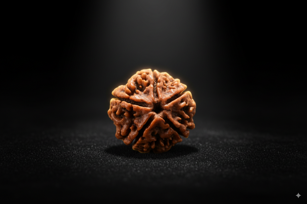 5 Mukhi Rudraksha Bead - Authentic Natural Rudraksha for Meditation & Wellness