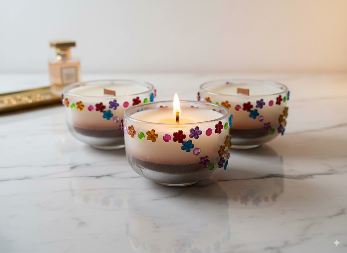 Mayura Jar Candle – Handmade Soy Wax with Wooden Wick