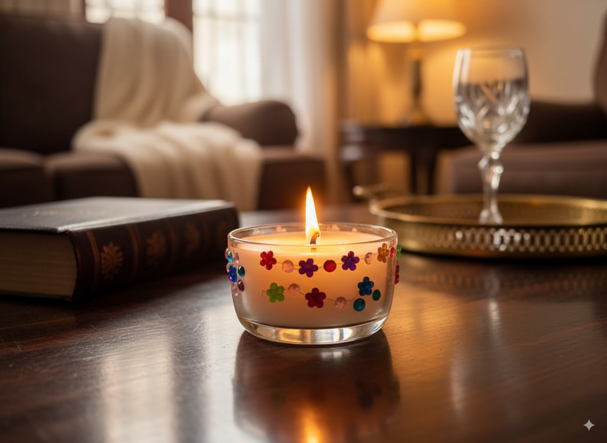 Mayura Jar Candle – Handmade Soy Wax with Wooden Wick