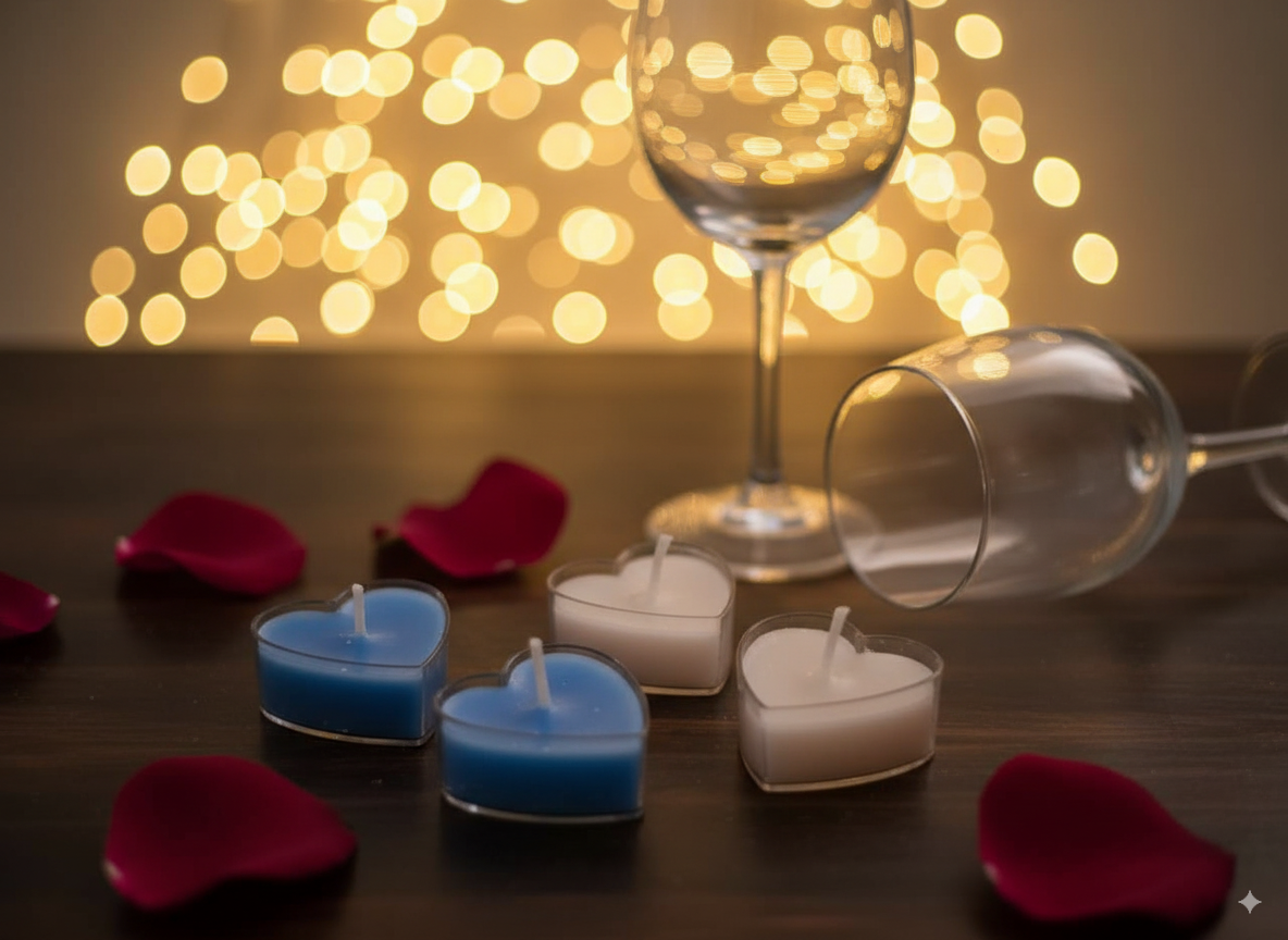 Dipikamanih – Aesthetic Blue & White Tealight Candles