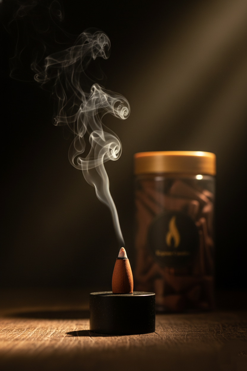 Kapoor Candles Premium Incense Cones - Natural Fragrance