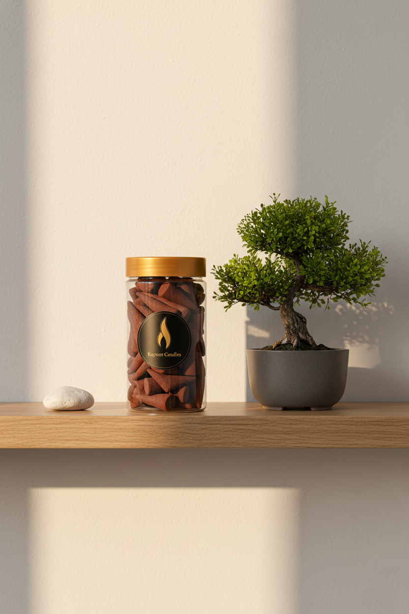 Kapoor Candles Premium Incense Cones - Natural Fragrance