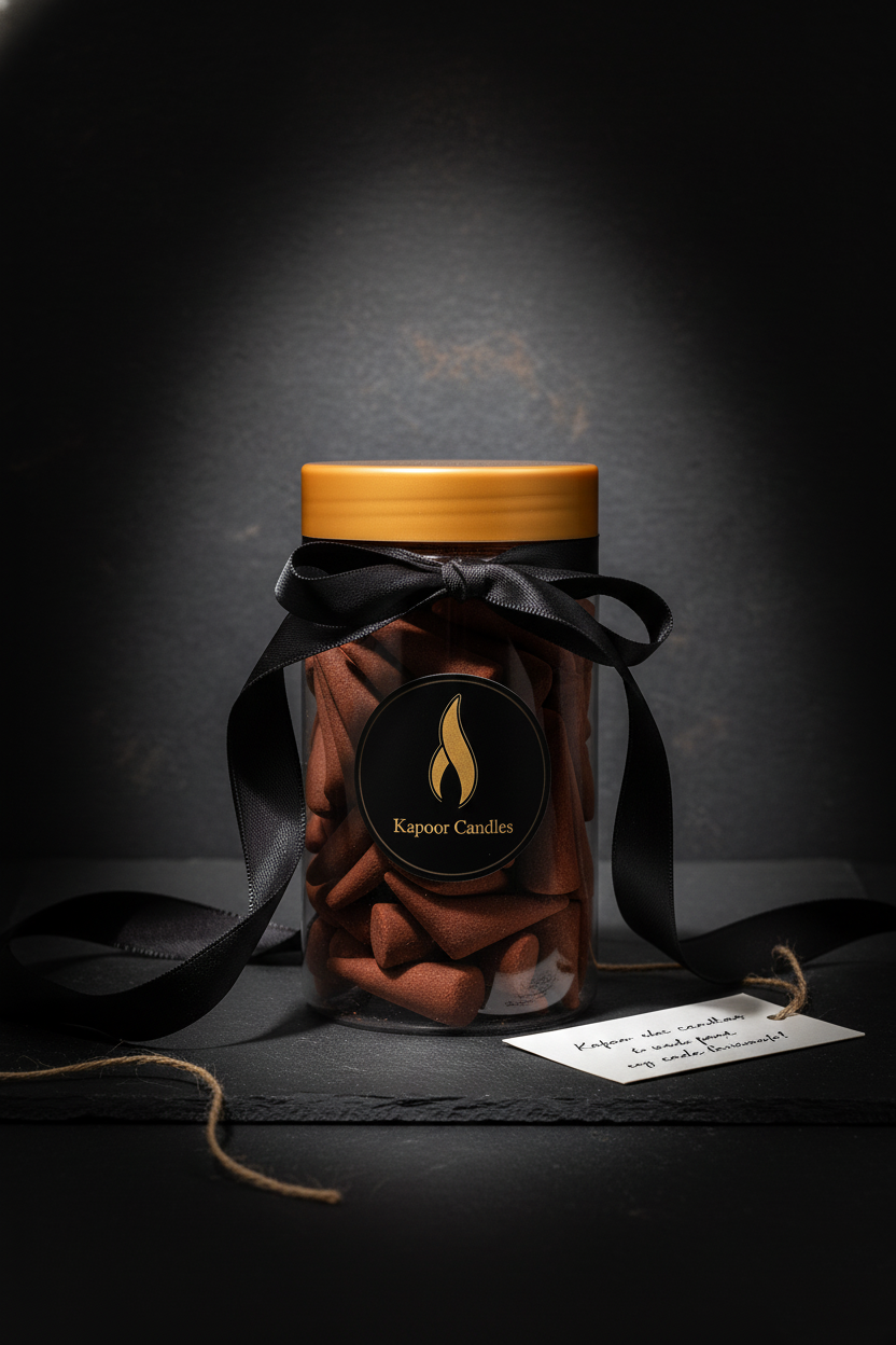 Kapoor Candles Premium Incense Cones - Natural Fragrance