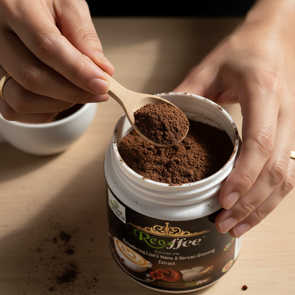 Reoffee - Premium Wellness Coffee with Ganoderma, Lion's Mane & Korean Ginseng