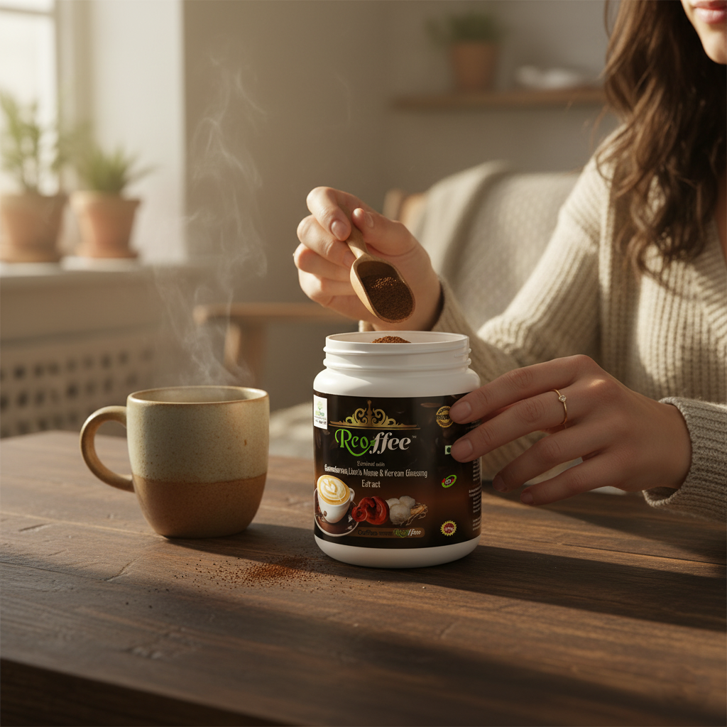 Reoffee - Premium Wellness Coffee with Ganoderma, Lion's Mane & Korean Ginseng