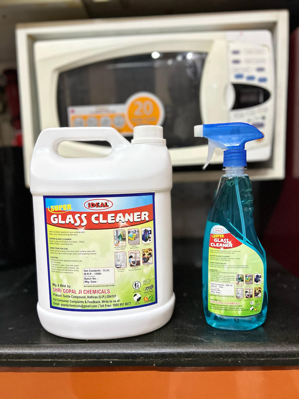Ideal Glass Cleaner 5L – Streak-Free Shine & Powerful Dirt Removal for Homes & Businesses