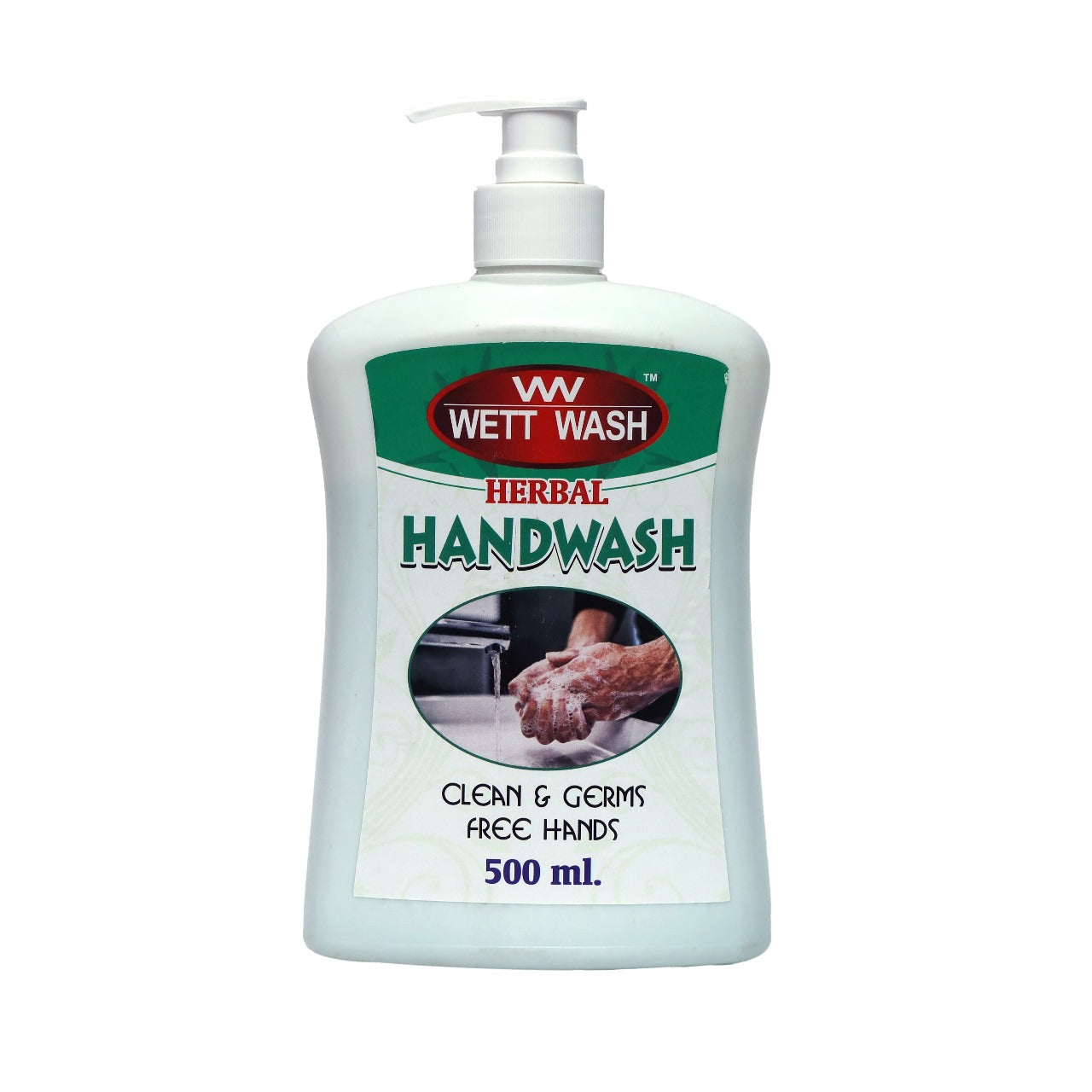 Wett Wash Herbal Handwash – 500ml | Germ Protection | Soft & Moisturizing Formula