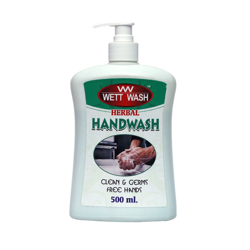 Wett Wash Herbal Handwash – 500ml | Germ Protection | Soft & Moisturizing Formula