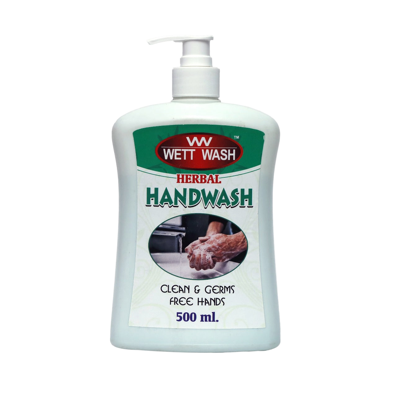Wett Wash Herbal Handwash – 500ml | Germ Protection | Soft & Moisturizing Formula