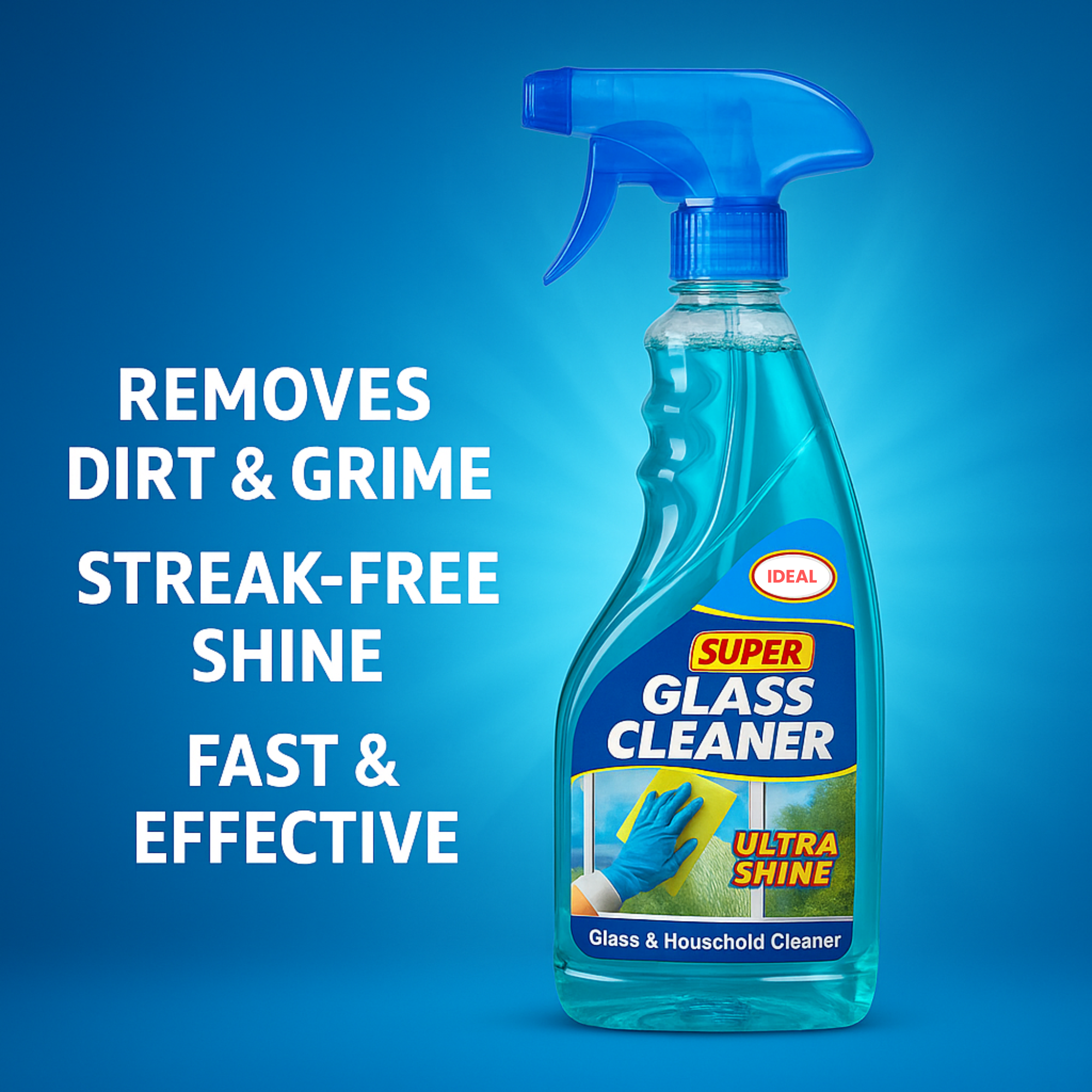 Ideal Glass Cleaner 5L – Streak-Free Shine & Powerful Dirt Removal for Homes & Businesses