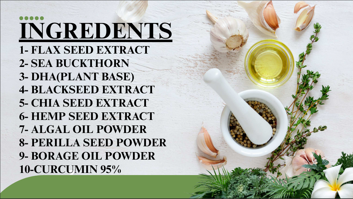 ReoMega 1100-DHA - Plant-Based Omega-3 Supplement with 10 Premium Ingredients