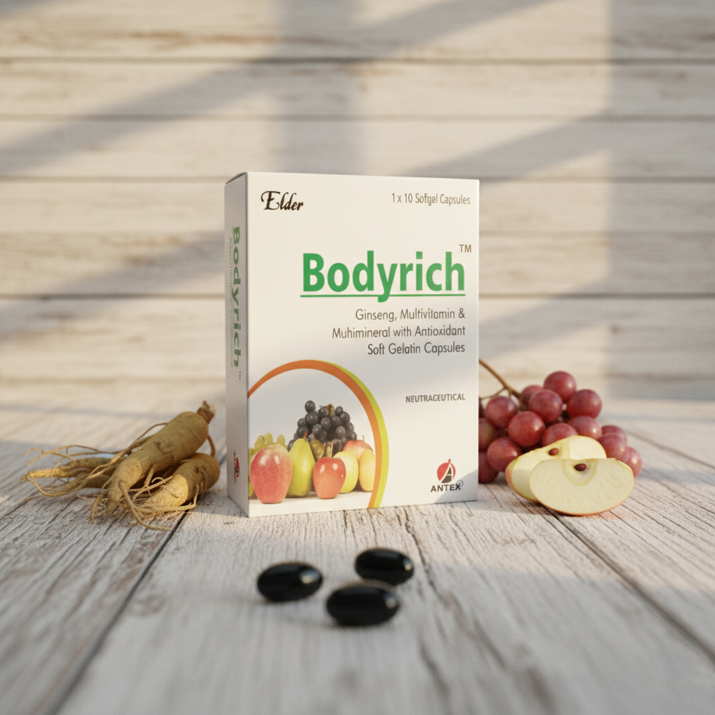 Bodyrich Ginseng Multivitamin Multimineral Softgels with Antioxidants - 10 Capsules